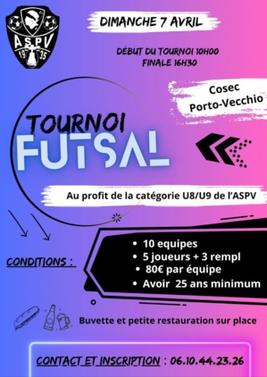 Portivechju - Deux tournois de Futsal ce week-end