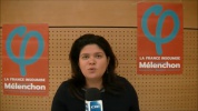 Bastia : Raquel Garrido porte la parole de Jean-Luc Mélechon
