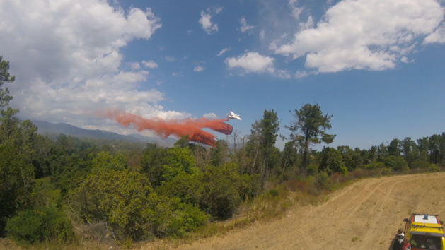Les trackers basés sur la BA 126 sont vite intervenus sur le foyer d'Aghione. Les trackers basés sur la BA 126 sont vite intervenus sur le foyer d'Aghione.