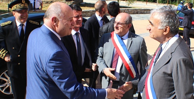 Jean-Michel Baylet (à gauche) avec le Premier ministre le 4 Juillet dernier à Erbalonga