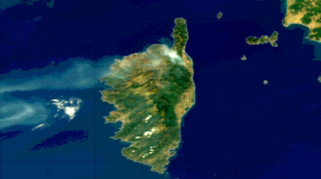 Le feu vu depuis un satellite Le feu vu depuis un satellite