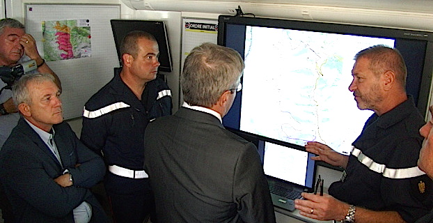 Feu de Barbaghju : Le préfet et le président du Conseil départemental sur le terrain