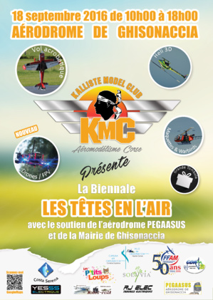 Ghisonaccia : Troisième meeting d'aéromodélisme "Les têtes en l'air" le 18 septembre 2016 Ghisonaccia : Troisième meeting d'aéromodélisme "Les têtes en l'air" le 18 septembre 2016