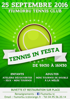 Tennis in festa , le tennis pour tous.