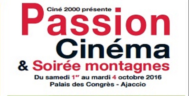 Festival "Passion cinéma" et "Soirée montagnes" du 1er au 4 octobre à Ajaccio
