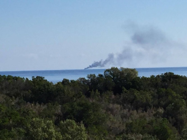Une vedette s'enflamme et coule au large de Linguizzetta Une vedette s'enflamme et coule au large de Linguizzetta