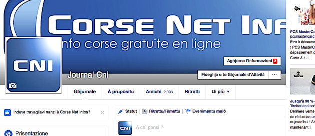 Facebook in corsu ? Ci simu ! Facebook in corsu ? Ci simu !