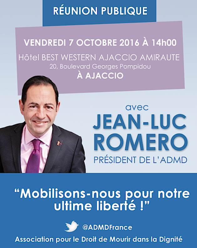 Jean-Luc Romero à Bastia et Ajaccio : "Pour une loi sur la fin de vie qui donne le choix"