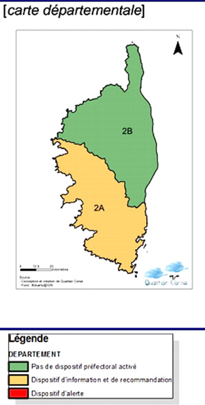 Corse-du-Sud : Episode de pollution atmosphérique Corse-du-Sud : Episode de pollution atmosphérique