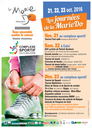 Les journées de la Marie Do à Calvi les 21, 22 et 23 octobre Les journées de la Marie Do à Calvi les 21, 22 et 23 octobre