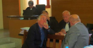 Jean-Jacques Panunzi, François Colonna et Me De La Foata, père et fils.