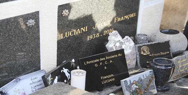L'hommage de l’amicale des anciens du GFCA à François Luciani