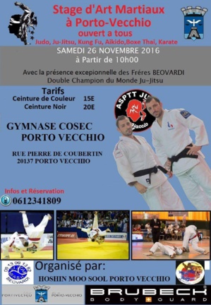Les frères Beovardi à Porto-Vechio pour un stage ouvert à tous ! Les frères Beovardi à Porto-Vechio pour un stage ouvert à tous !