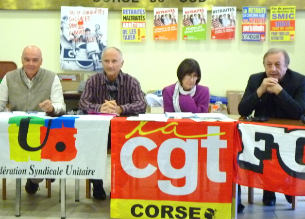 Le mécontentement des retraités de Corse : Aucune revendication n’est prise au sérieux ! Le mécontentement des retraités de Corse : Aucune revendication n’est prise au sérieux !