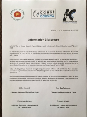 Collectivité unique de Corse : Un tournant historique remarquablement négocié Collectivité unique de Corse : Un tournant historique remarquablement négocié