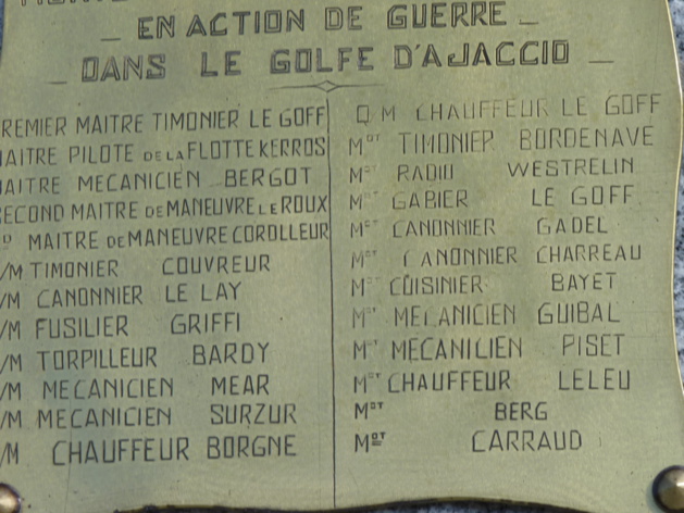 Base Navale d’Aspretto : L’hommage aux marins de la « Marie Mad » Base Navale d’Aspretto : L’hommage aux marins de la « Marie Mad »