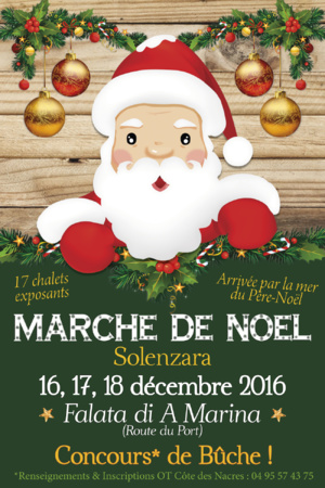 Solenzara : Marché de Noël les 16,17 et 18 Décembre Solenzara : Marché de Noël les 16,17 et 18 Décembre