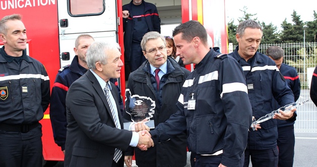 Un hommage rendu aux unités de renfort venues soutenir le département face aux inondations Un hommage rendu aux unités de renfort venues soutenir le département face aux inondations
