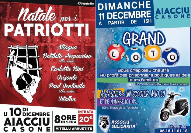 L'Associu Solidarita programme ses événements de fin d'année en faveur des prisonniers politiques et de leurs familles. L'Associu Solidarita programme ses événements de fin d'année en faveur des prisonniers politiques et de leurs familles.