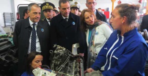 Ségolène Royal visite le lycée maritime et aquacole de Bastia. Ségolène Royal visite le lycée maritime et aquacole de Bastia.