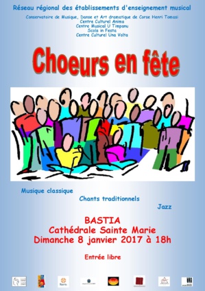 Bastia : Chœurs en concert ce dimanche à Sainte Marie Bastia : Chœurs en concert ce dimanche à Sainte Marie