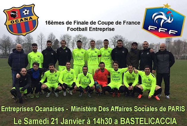 Coupe de France Football-entreprise : ASDE Ocana-Ministère des Affaires sociales à Bastelicaccia