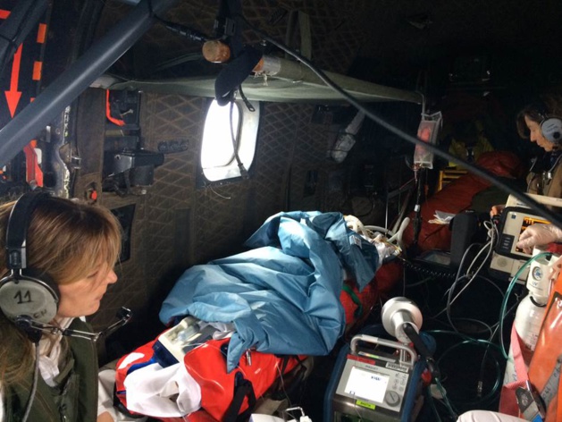 Solenzara : Le Puma de la BA 126 procède à une évacuation sanitaire Solenzara : Le Puma de la BA 126 procède à une évacuation sanitaire