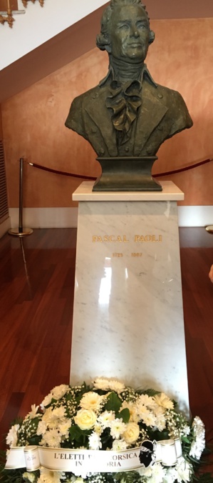 Ajaccio : Commémoration du 210ème anniversaire de la mort de Pasquale Paoli à la CTC
