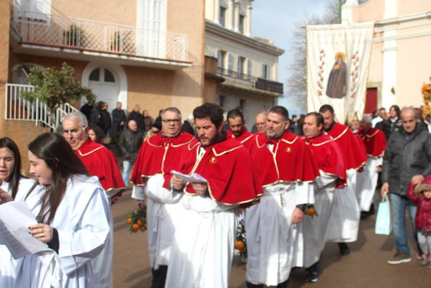 Augustin Andreani lors de la procession de Saint-Antoine il y a quelques semaines Augustin Andreani lors de la procession de Saint-Antoine il y a quelques semaines