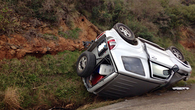 Santa-Severa : Spectaculaire accident de la route Santa-Severa : Spectaculaire accident de la route
