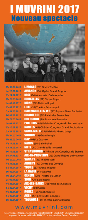 I Muvrini 2017: la tournée du nouveau spectacle