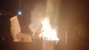 Bastelica : Un chalet détruit par les flammes Bastelica : Un chalet détruit par les flammes