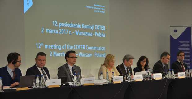 La réunion de la COTER à Varsovie les 2 et 3 mars 2017.