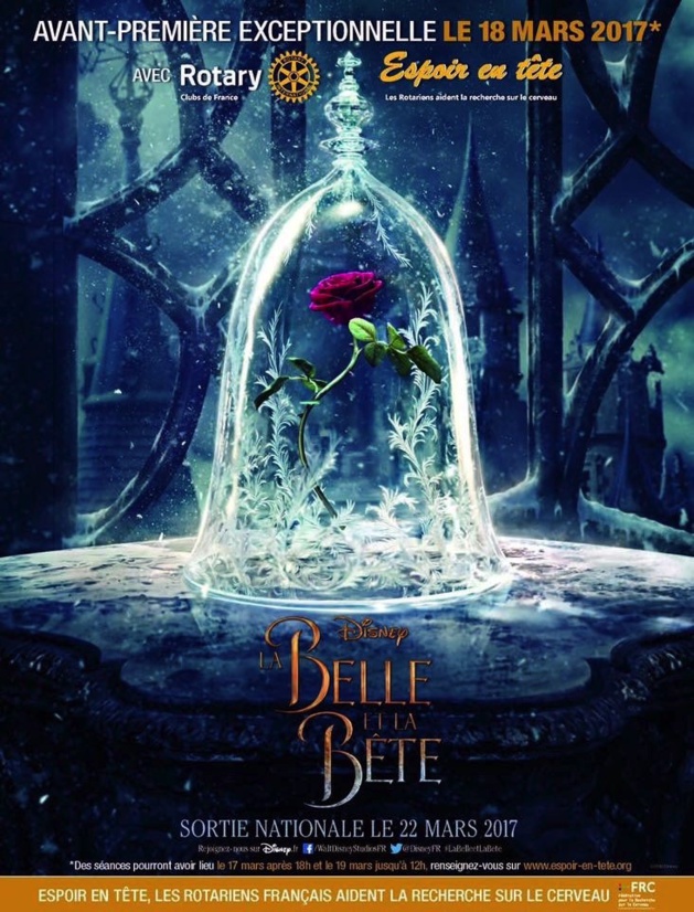 La « Belle et la Bête » en avant-première le 17 mars à L’Ile-Rousse pour l’opération « Espoir en tête » du Rotary Balagne La « Belle et la Bête » en avant-première le 17 mars à L’Ile-Rousse pour l’opération « Espoir en tête » du Rotary Balagne