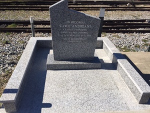 Une stèle à la mémoire de Charles Andreani inaugurée à la gare de Bastia