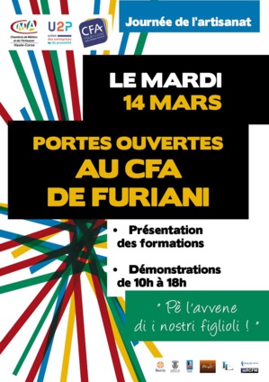 Journée portes ouvertes du CFA de Haute-Corse : L’artisanat en démonstration Journée portes ouvertes du CFA de Haute-Corse : L’artisanat en démonstration