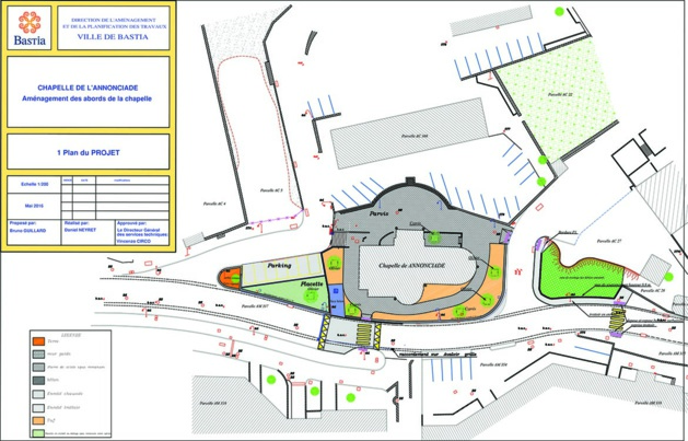 Bastia : Requalification des abords de la chapelle de l’Annonciade Bastia : Requalification des abords de la chapelle de l’Annonciade