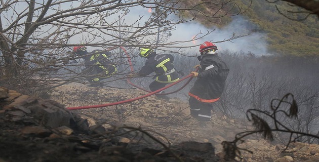 Feu de Bastelica: vents turbulents et mauvais temps compliquent la tâche des sapeurs-pompiers