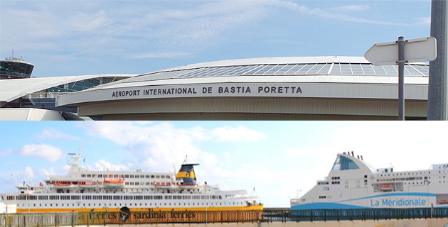 Transports : Bastia domine l’aérien et le maritime
