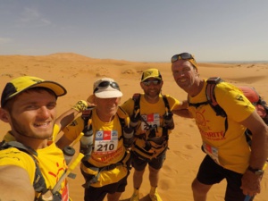 De gauche à droite : Loic Leonardi, Claude Leonardi, Gabriel Rutili et Pierre Neuville