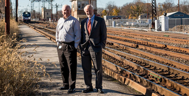 Ed Auble à droite : Deux jours sur l'île pour établir des liens entre la Paoli Business and Professional Association et la Corse (@MainLineToday)