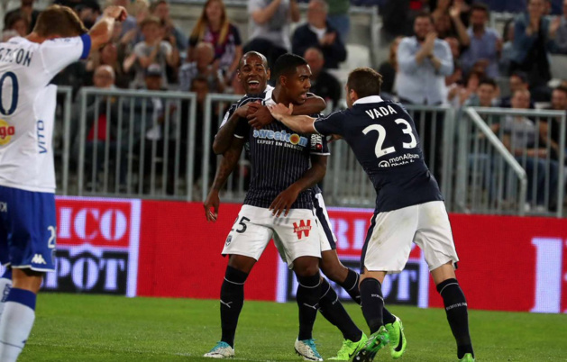 La joie de Malcom après le premier but des Girondins @girondins La joie de Malcom après le premier but des Girondins @girondins