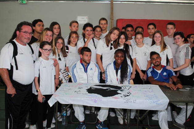 Priscilla Gneto lors d'un récent passage à Calvi avec l'équipe de France Priscilla Gneto lors d'un récent passage à Calvi avec l'équipe de France