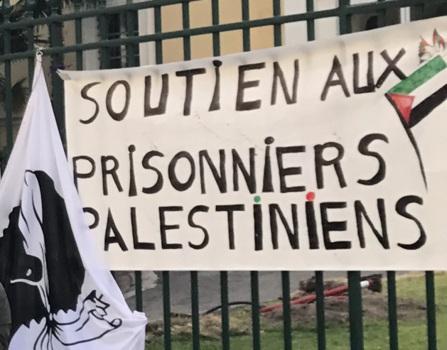 Ajaccio : Soutien envers les prisonniers palestiniens Ajaccio : Soutien envers les prisonniers palestiniens