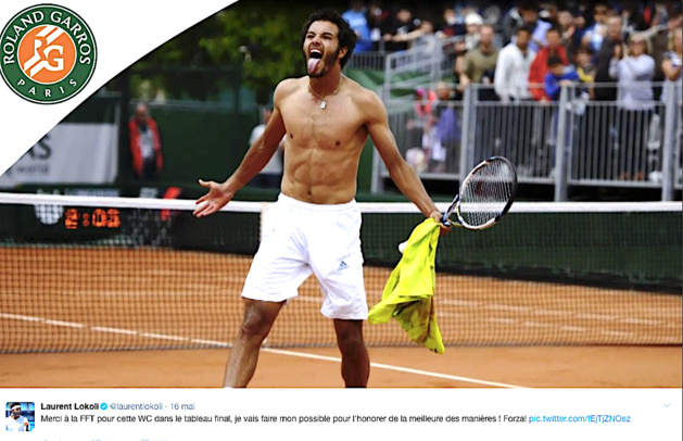 Tennis : Laurent Lokoli dans le grand tableau de Roland-Garros