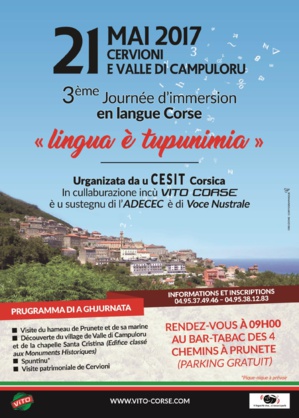 Cervioni : 3ème journée d’immersion en langue Corse Cervioni : 3ème journée d’immersion en langue Corse
