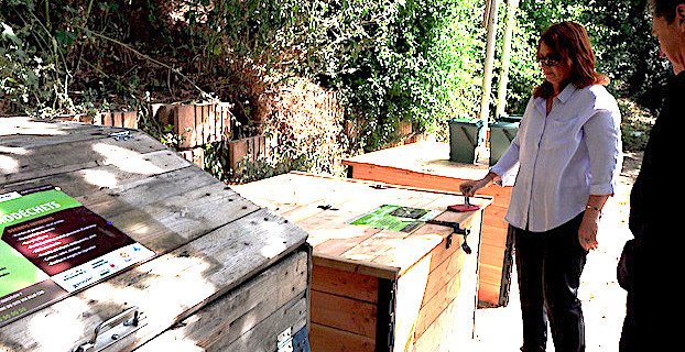 Bastia : Composteur partagé pour jardin partagé à Lupinu