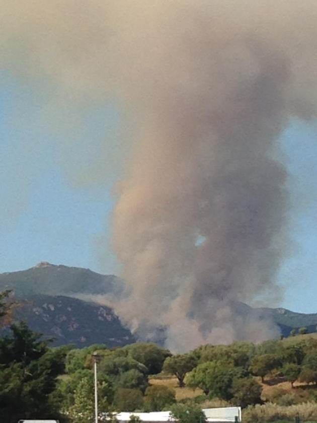 Important feu de maquis sur la commune de Sarrola