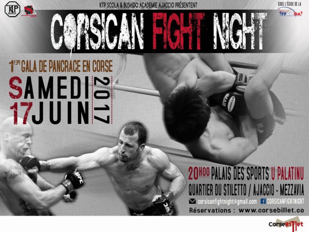 Pancrace : La Corsican Fight Night 1 ce weekend à Ajaccio Pancrace : La Corsican Fight Night 1 ce weekend à Ajaccio