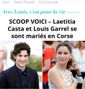 Mariage Lætitia Casta - Louis Garrel à Lumio